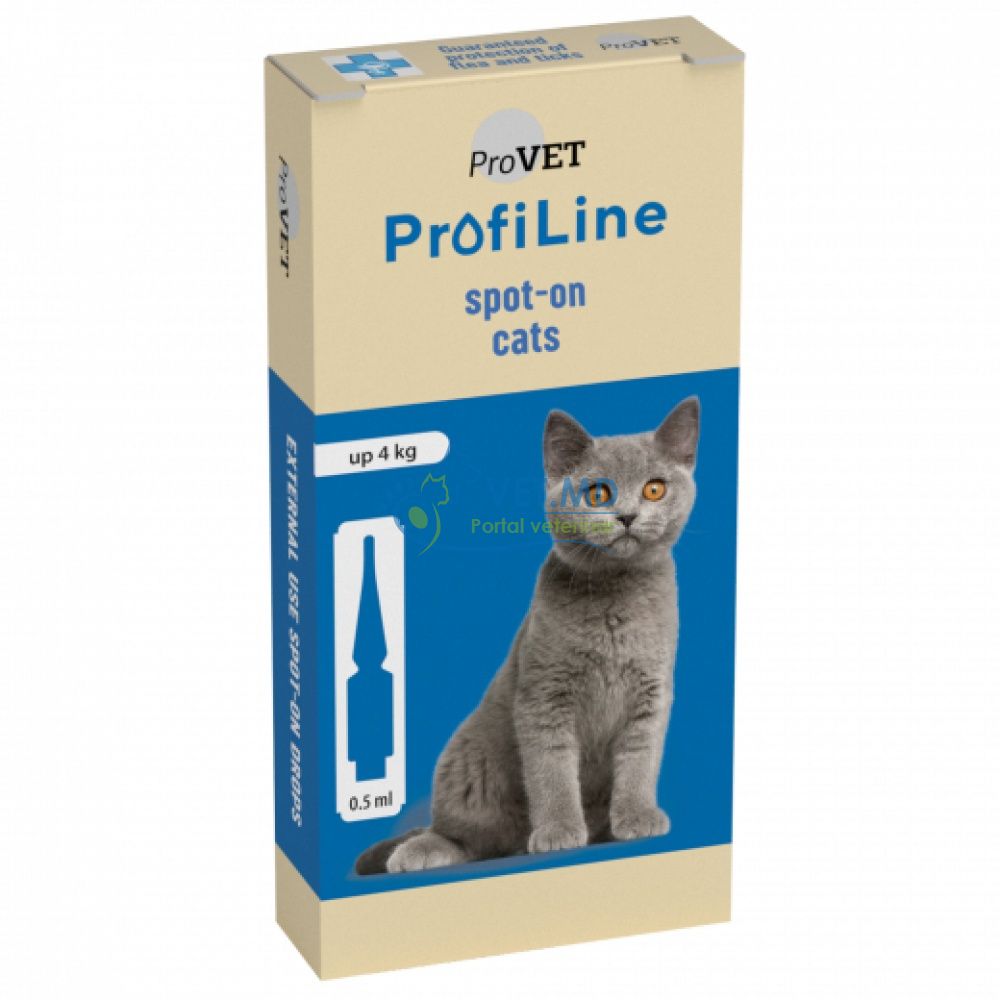 Profiline pentru pisici de la 4-8 kg, 4 pipete